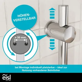 Eisl GRANDE VITA Stangenbrause-Set 1 tlg. Chrom/Anthrazit