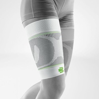 Bauerfeind Sports Compression Sleeves Upper Leg - kurz weiß