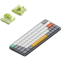 Nuphy Air60 V2 kabellose Mini-Tastatur mit Beleuchtung,Unterstützung QMK/VIA Kompatibel