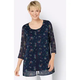 Classic Basics Longbluse blau 46