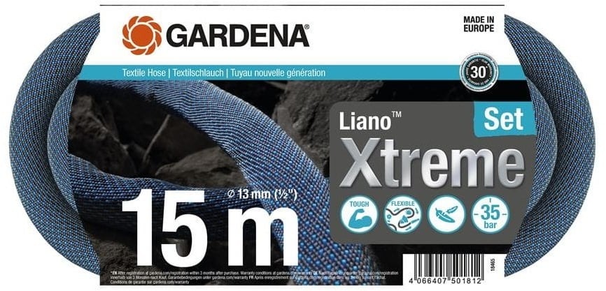 Preisvergleich Produktbild GARDENA Liano Xtreme 15 m Textilschlauchset