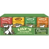 Lily's Kitchen Natürliches Nassfutter für ausgewachsene Hunde, Dosen, verschiedene Sorten (12 x 400g dosen)