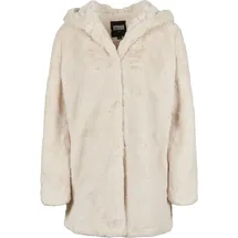 URBAN CLASSICS Hooded Teddy Coat Jacke White 5XL