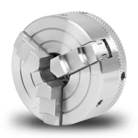 Eberth Dreibackenfutter mit 50 mm Durchmesser, 2' 3-Backenfutter Selbstzentrierend, Anschluss-Gewinde 1' -8 tpi, Inkl. Spannwerkzeug, Drechselbank Zubehör,