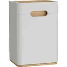 Vitra Sento Halbhochschrank Türanschlag links, hellgrau matt,