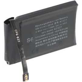 AccuCell Akku passend für Apple Watch 6 44mm, A2292, Li-Polymer, 3,85V, 303mAh, 1,2Wh, ohne Werkzeug