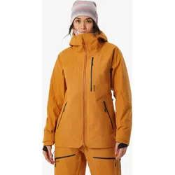 Skijacke Damen warm und atmungsaktiv - FR500 camel goldbraun S