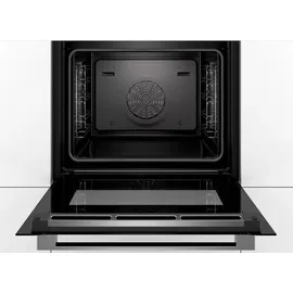 Bosch Einbaubackofen schwarz 4D-Heißluft EcoClean Direct AutoPilot 71 l - Flächeninduktionskochfeld autark 60cm