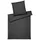 ELEGANTE Bettwäsche Cord gestreift anthrazit 155 x 220 cm + 80 x 80 cm