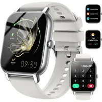 JUNG Nerunsa Smartwatch Damen & Herren Fitnessuhr, mit Bluetooth Smartwatch (4,69 cm/1,85 Zoll) mit Telefon Funktion, 100+ Trainingsmodi)