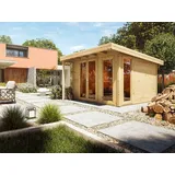 Gartenhaus Gerätehaus Holz Holzhaus Garten WOODTEX naturbelassen Pultdach