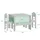 SoBuy Kindersitzgruppe KMB88 90 x 60 cm Holz grau