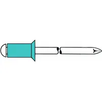 Gesipa Blindniete A2-Edelstahl Senkkopf 3,2 x 6