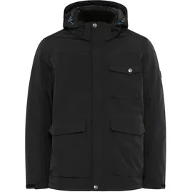 POLARINO Funktionsjacke mit Kapuze Wassersäule 3000 mm, verschweißte Nähte, Gr. 44, schwarz (outdoorjacke aus nachhaltigem material)), , 38084036-44