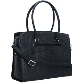 Burkely Cool Colbie Aktentasche Leder 40 cm Laptopfach schwarz