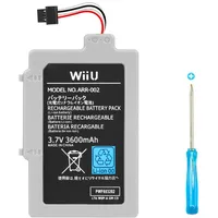 Akku für Nintendo Wii U Gamepad WUP-010 WUP-012 ARR-002 AC1748 AC1612 Gamepad Controller Wiederaufladbarer Ersatzakkupack mit Tool