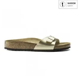 Birkenstock Madrid Birko-Flor schmal gold 42