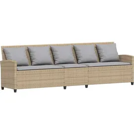 vidaXL Garten-Lounge-Set 9-tlg. beige