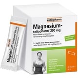 Magnesium-ratiopharm 300 mg: Magnesium mit Zitronengeschmack in praktischen Sticks zur Verwendung ohne Wasser, 40 Stk.