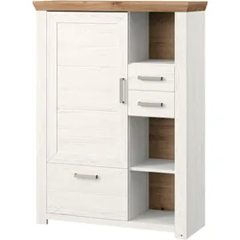 Set One by Musterring Highboard York Dekor Pino-Aurelio / Eiche Artisan