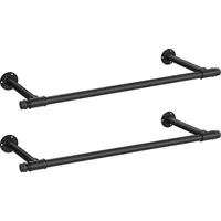 Songmics Kleiderstange für die Wand, 2er Set, platzsparend, 60