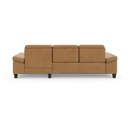 sit&more Ecksofa SIT & MORE "Westham L-Form", braun (cognac), B:275cm H:88cm T:172cm, 100% Polyester, Sofas, Ecksofa, Recamiere, mit oder ohne Bettfunktion, Bettkasten, Füße wengefarben