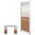 Proregal Lamellenwand für Pergola 2 Stück 0,68 x 2,20 m Weiß