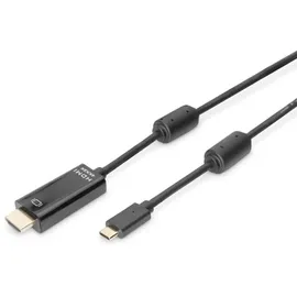 Digitus HDMI/USB Adapterkabel 2 m Schwarz
