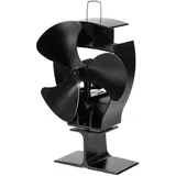 Eurom Kaminofen-Ventilator Vento Swing 11 x 16 x 23,5 cm Schwarz
