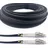 Elfcam Elfcam® - 100m Glasfaserkabel Aus Gepanzertem Stahl für Außen- und Innenbereich Lc/upc Zu Lc/upc Om3 Multimode Duplex 50/125μm Schwarz,