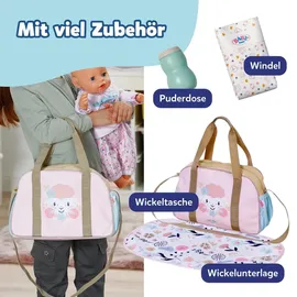 BABY BORN Puppenwickeltasche Wickeltasche Blumen rosa 837894