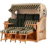 Mr. Deko bene living Strandkorb Komplettset Königssee Teak -