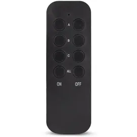 ENTAC Ferngesteuerte IP44-Steckdose 2 St. Schwarz