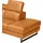 Egoitaliano Ecksofa "Candice, elegant, edel und bequem, erstklassiger Sitzkomfort, L-Form", orange, B:278cm H:100cm T:221cm, Leder »BULL« (echtes Rindsleder). Geschliffenes, pigmentiertes und behandeltes Rindsleder mit einer Dicke von 1, 3-1, 5 mm.