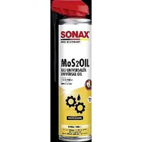 Sonax MoS2Oil mit EasySpray (400 ml) Multifunktionsöl für alle Zwecke wie Rostlöser, Schmiermittel, Korrosionsschutz & Kriechöl| Art-Nr. 03394000