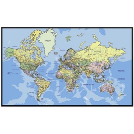 Papermoon Infrarotheizung Weltkarte«, Matt-Effekt - bunt