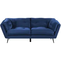 Beliani 3-Sitzer-Sofa, Hellblau, Textil, 210x75x90 cm, Wohnzimmer, Sofas - Couches, Sofas, 3-Sitzer Sofas