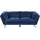 Beliani 3-Sitzer-Sofa, Hellblau, Textil, 210x75x90 cm, Wohnzimmer, Sofas - Couches, Sofas, 3-Sitzer Sofas