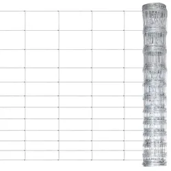 Gartenzaun Verzinkter Stahl 50 m 150 cm Silbern