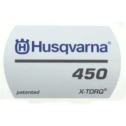 Aufkleber für Husqvarna Kettensäge 450, 450 II, 450, 450II, 450e, 450eII, 450 Rancher, 450 RancherII