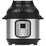 Instant Pot Duo Crisp + Heißluftfritteuse 11-in-1 Elektro-Multikocher 7.6 L - Schnellkochtopf, Luftfritteuse, Schongarer, Dampfgarer, Dehydrator mit Grill, Warmhalte- und Backfunktion, Edelstahl