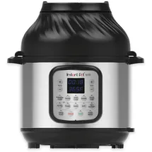 Instant Pot Duo Crisp + Heißluftfritteuse 11-in-1 Elektro-Multikocher 7.6 L - Schnellkochtopf, Luftfritteuse, Schongarer, Dampfgarer, Dehydrator mit Grill, Warmhalte- und Backfunktion, Edelstahl