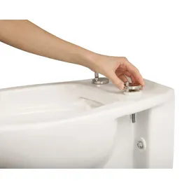 SANITOP-WINGENROTH 'aquaSu® Spülrandloses Wand WC oDari mit Toilettendeckel, Hänge WC mit 6 cm Erhöhung, Duroplast WC Sitz mit Absenkautomatik, Take-Off & Fast-Fi...
