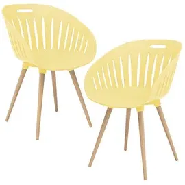 TOPSTAR T2023 Besucherstuhl 43 x 43 x 43 cm gelb 2 St.