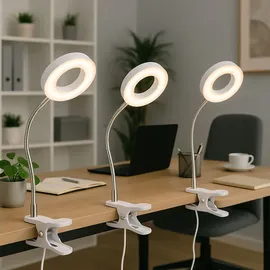 ETC Shop Klemmlampe Weiß 2 St.