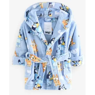 Next Kinderbademantel Lizenzierter Morgenmantel aus Fleece, Bluey, Polyester (recycelt), Polyester blau 92 (2J)