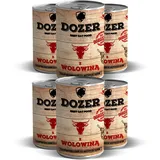 6 x 800g Hundefutter Dozer Rind Premium Nassfutter getreidefrei Dose