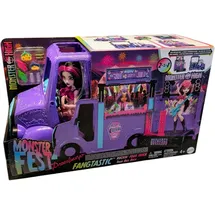 Mattel Monster High Draculaura-Puppe und Spielset Fangtastic Food-Truck (HXH83)