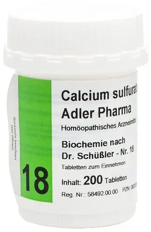 Biochemie Adler 18 Calcium Sulfuratum D12 Adler Ph 200 ST