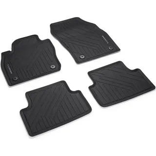 Volkswagen 2GM06150082V Premium Gummi Fußmatten Gummimatten Allwettermatten Schwarz, mit T-Cross Schriftzug